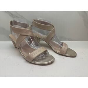 Donald Pliner Women’s 8.5 Vons Gold Gladiator Strappy Heels